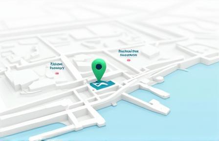 Map showing EmiratesNet Solutions Dubai office location